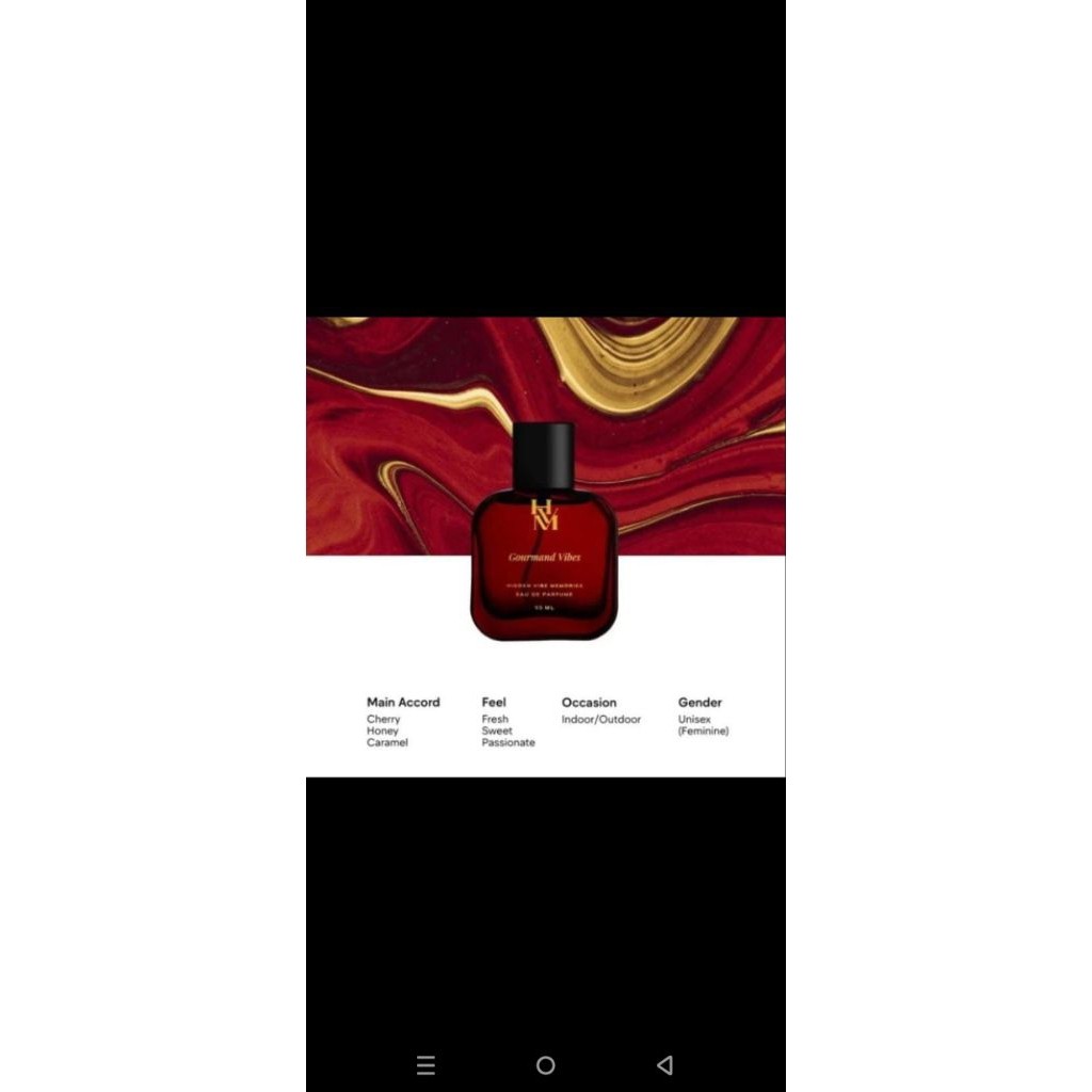 Parfum Unisex HVM GOURMAND VIBES Extrait de Parfum Tahan Lama