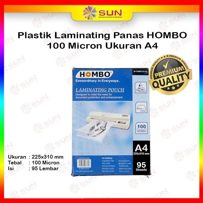 

Plastik Laminating Sakurai / Hombo / GKTech F4 / A4 / A3 Laminasi Panas Hot Laminating 100 mikron - Sakurai F4, Surabaya