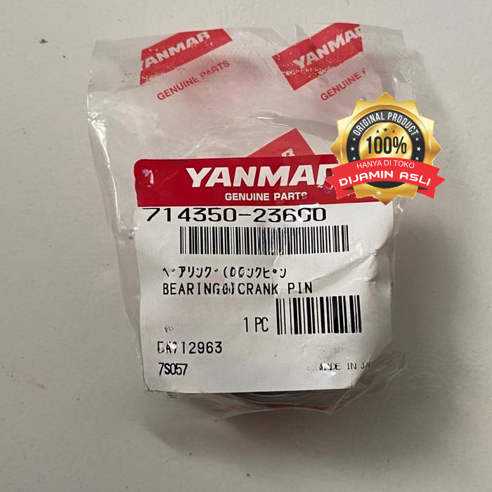 Metal jalan / Crankpin metal Yanmar L60 714350-23600 Original DIJAMIN ASLI YANMAR