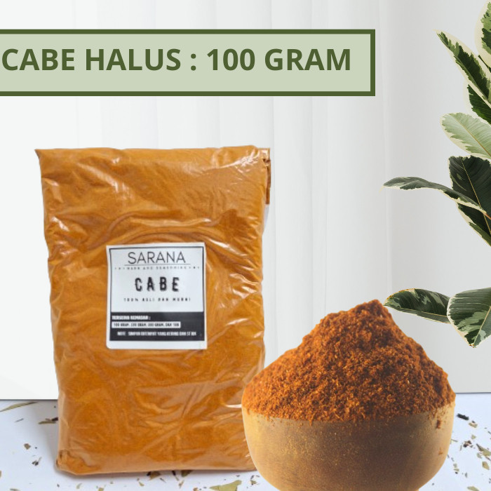

Cabe Bubuk Halus Super Pedas Asli Organik 100 Gram / Rempah Bubuk Powder / Bumbu Dapur Bubuk Lengkap