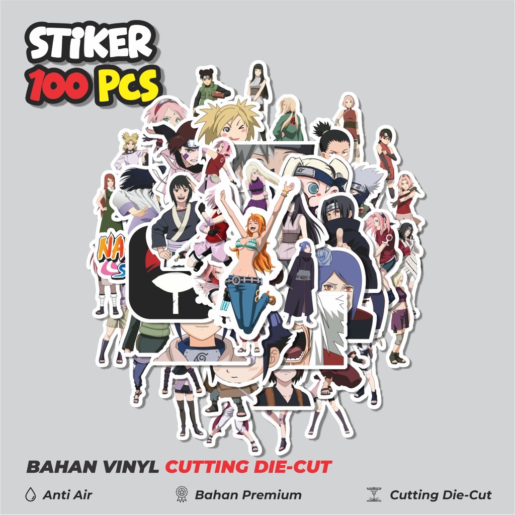 

Terbaru! 50 pcs Stiker Anime Naruto Dekorasi Lucu Kreatif untuk Notebook, Skateboard, HP