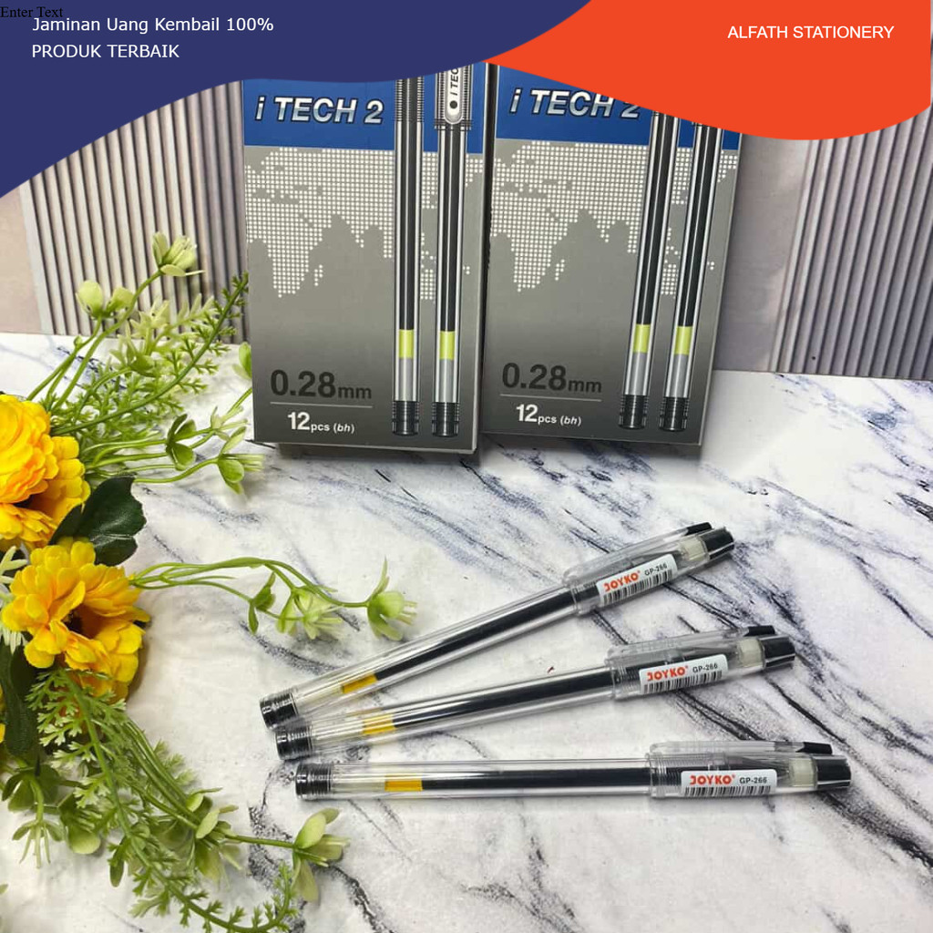 

Ecer (3pcs) Bolpoin Hitec Joyko / Gel Pen Joyko GP-266 I TECH HITECH 2