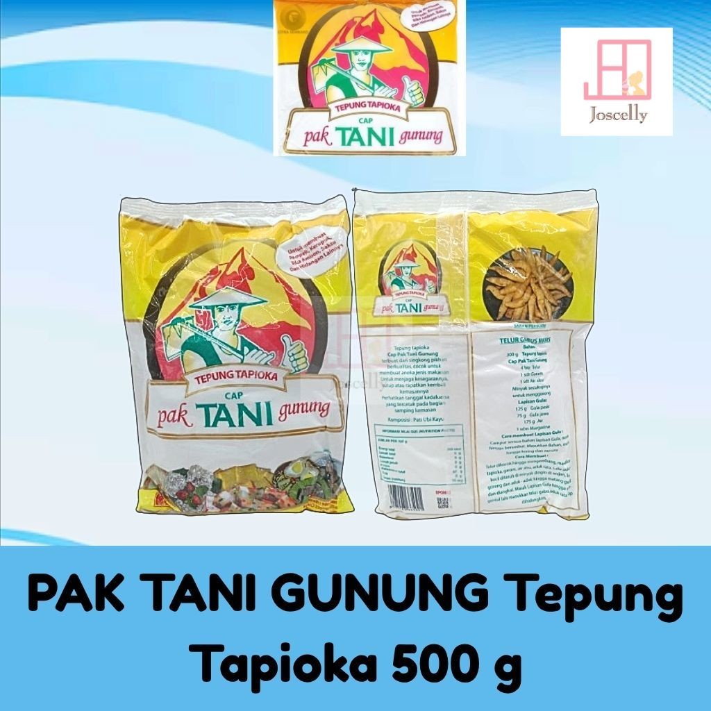 

JOSCELLY.ID PAK TANI GUNUNG Tepung Tapioka Sagu 500g / 500 gram