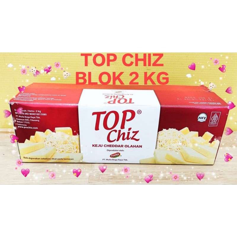 

NEW TOP CHIZ / KEJU CHEDDAR TOP CHIZ BY PROCHIZ/KEJU BATANGAN 2KG PREMIUM