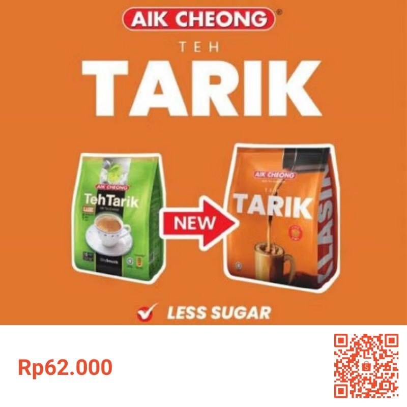 

TERLARIS Teh Tarik Aik Cheong original produk
