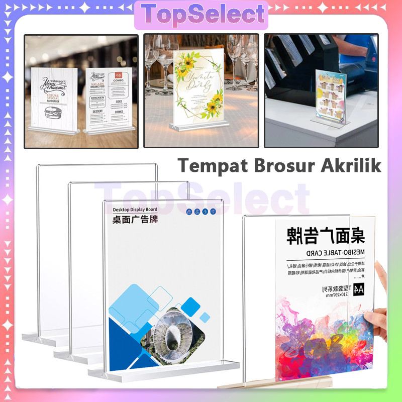 

Tent Holder Akrilik A4/a5/a6 / Tempat Brosur / Tent Card Akrilik