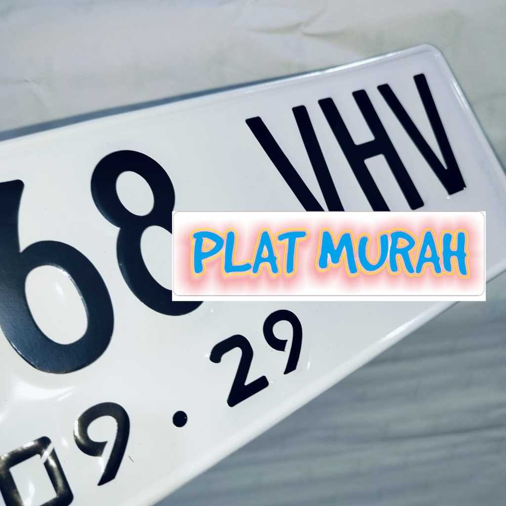Plat Nomor Mobil Putih Bebas Custom Angka Cetak Baru Angka Plat Mobil