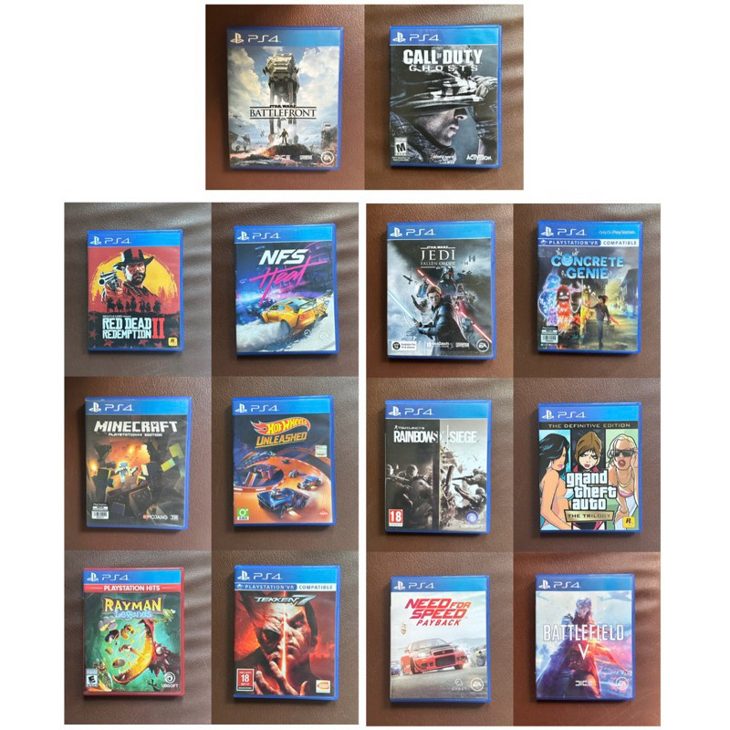 REBONSHOP Kaset PS4 second original 100% | COD, RED DEAD REDEMPTION,GTA, MINECRAFT, TEKKEN7, STARWAR