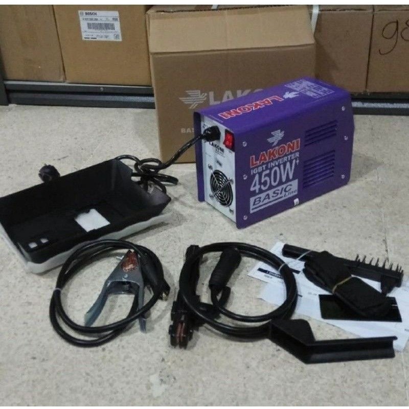 Mesin Las LAKONI 450 Watt Basic 124ix - LAKONI IGBT INVERTER 450 WATT Trafo Las Lakoni Tinggal Pakai
