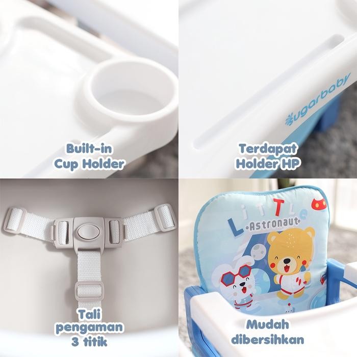 Meja Makan Bayi Sit On Me Sugar Baby - Biru Muda