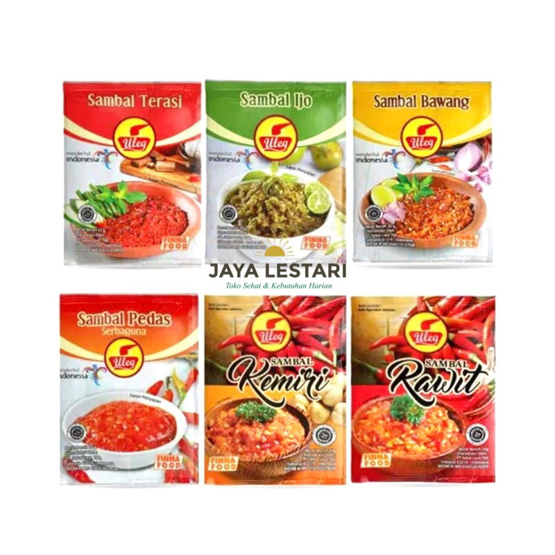 

Finna Sambal Uleg Sachet (9 Varian Rasa) (18g) ARBON
