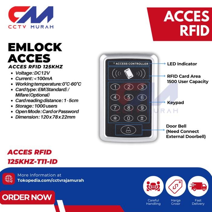 

RFID Standalone 125Khz Proximity - T11 ID