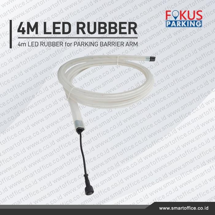 

Karet 4 meter Palang Parkir Barrier Gate 4m Lampu LED Outdoor Anti Air