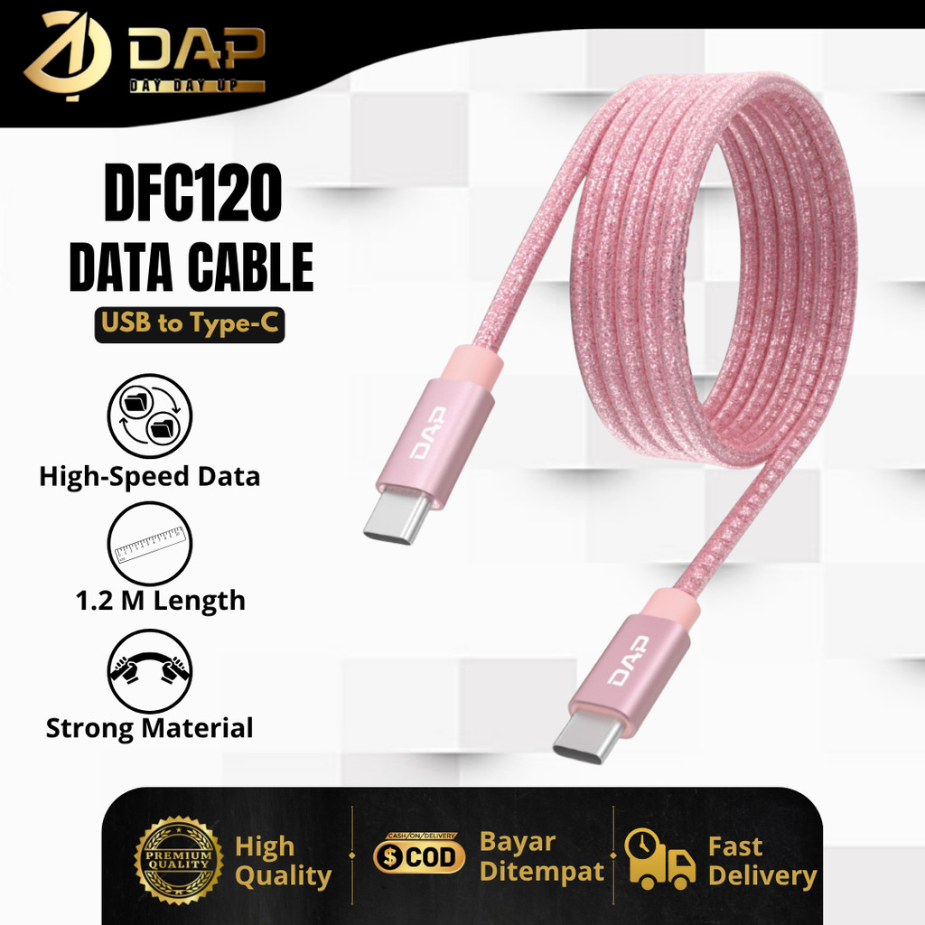 DAP DFC120 data cable 65W high speed data transfer Type C to Type C  Kabel data fast charging