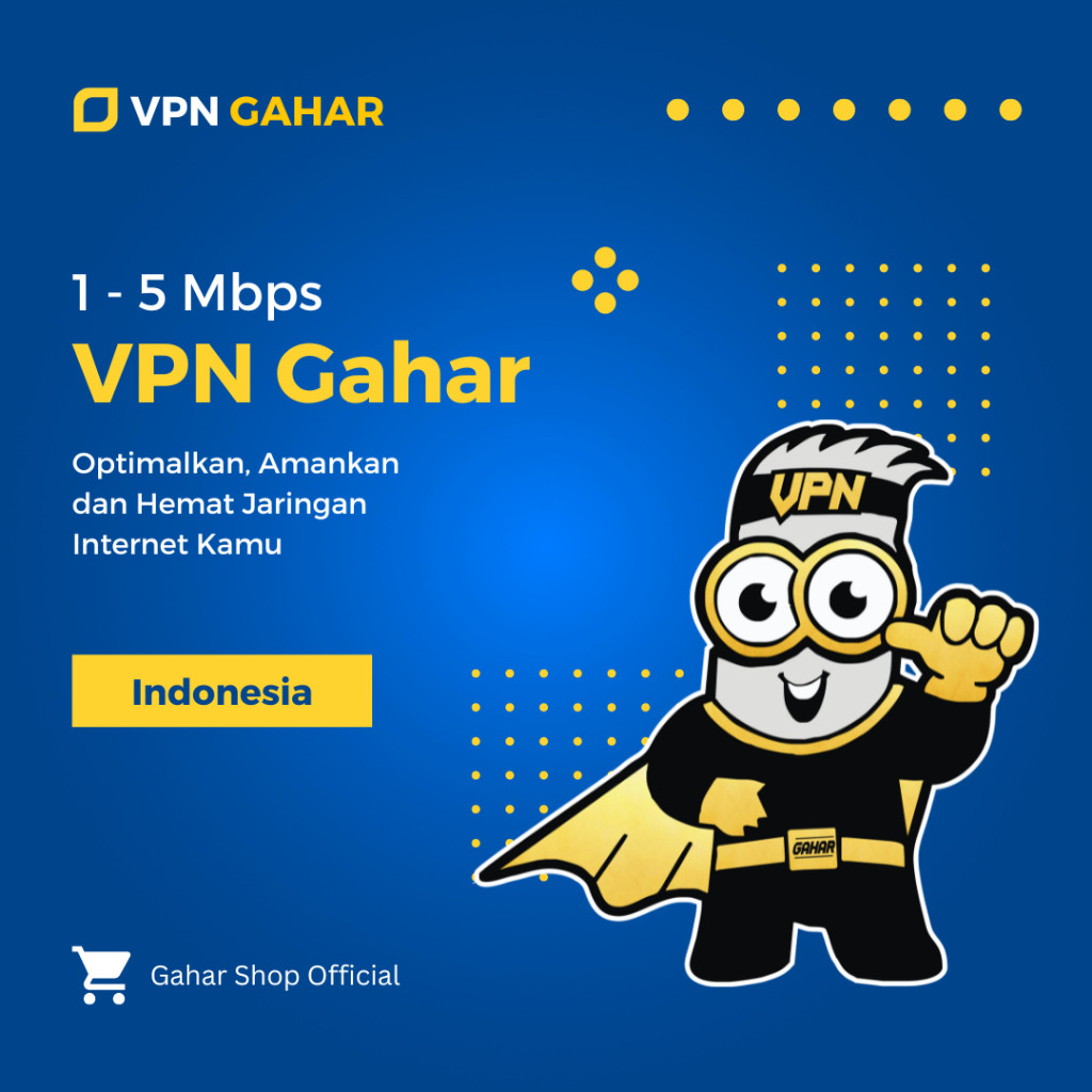 VPN Gahar 1-5 Mbps | PPTP / L2TP PSK / SSTP