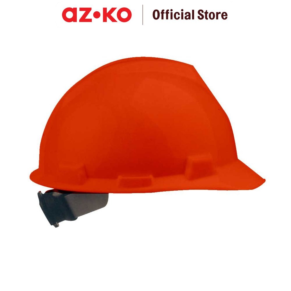 AZKO Krisbow Brim Helm Keselamatan Kerja Hdpe - Orange Safety Helmet Helem Pelindung Pelindung Kepal