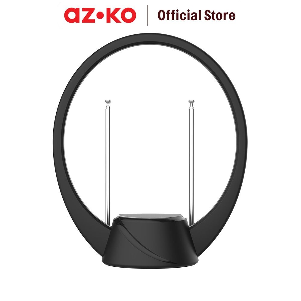 AZKO Krisbow Antena Tv Indoor Clarion 4 - Hitam Television Antenna Aksesoris Tv Pencari Sinyal Salur