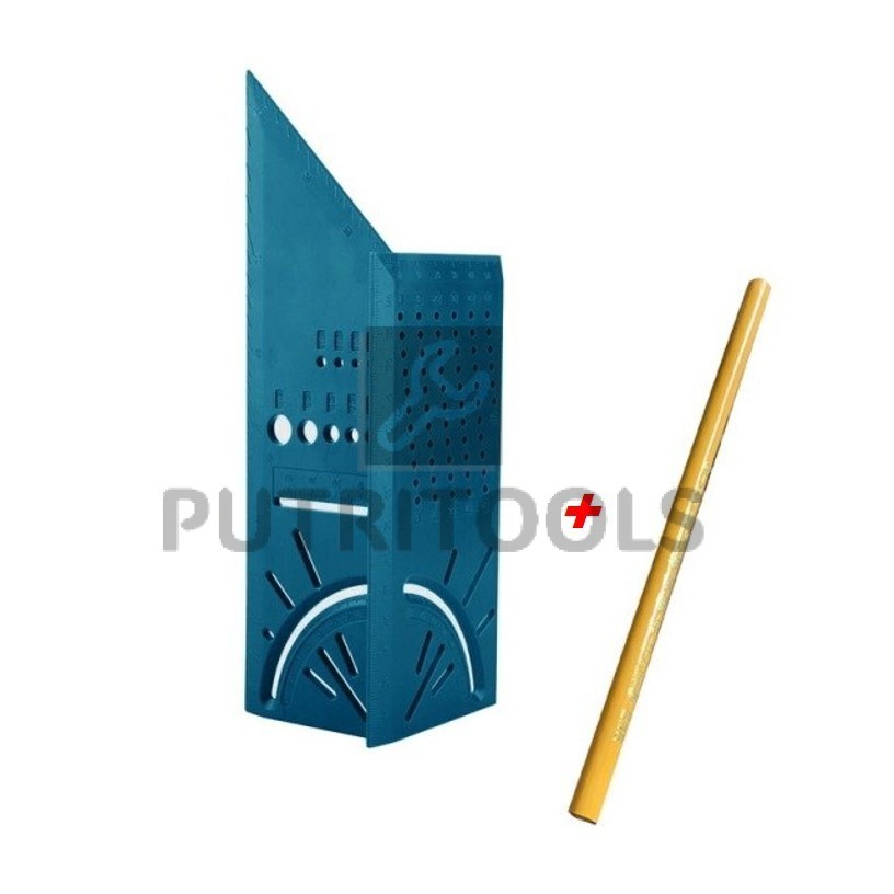 

Penggaris Mark Line 3D Measuring Ruler Woodworking Tool with Gauge