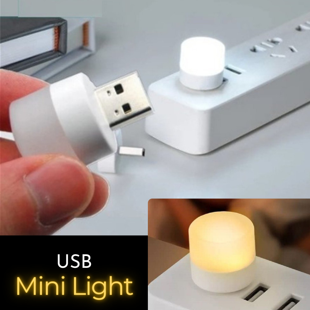 Lampu Bohlam Kecil Baca Travel Tidur Mini Light USB LED Portable
