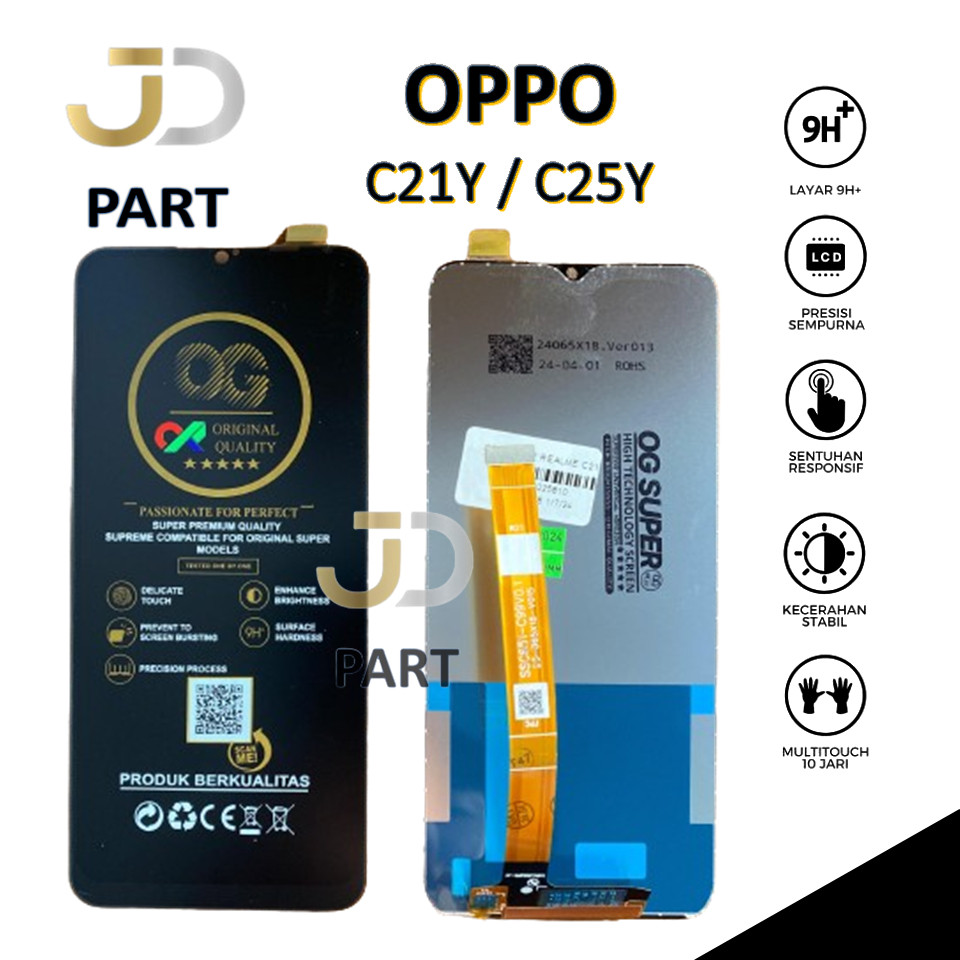 LCD TOUCHSCREN LCD REALME C21Y / C25Y FULLSET ORIGINAL