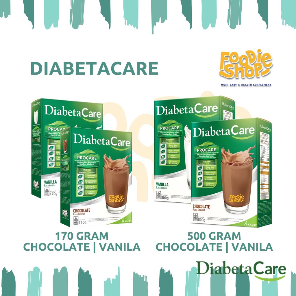 

DiabetaCare Susu Diabetes 170gr dan 500gr rasa Vanila dan Coklat