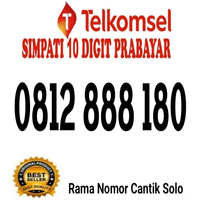 Nomor Cantik Telkomsel 10 Digit Prabayar ( 0812888180 ) Nomor Cantik Simpati 4G / 5G