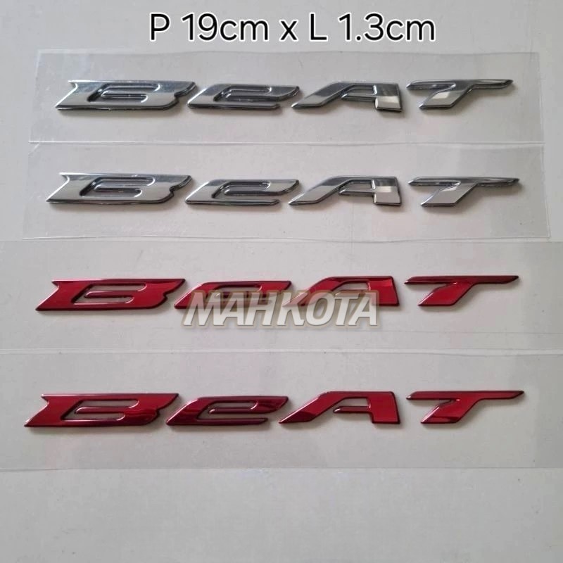 Original emblem Honda Beat New Deluxe led Berkualitas Terbaik Termurah Mahkota Stiker
