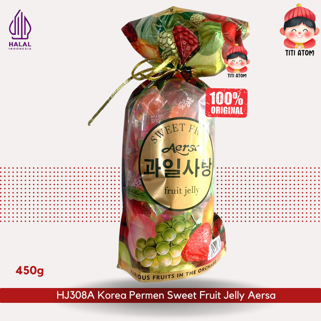 

PERMEN IMLEK SINCIA HJ308A Korea Sweet Jelly Fruit Candy Aersa Aneka Rasa Buah 450g