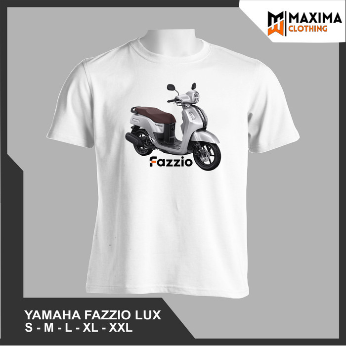 KAOS DISTRO OTOMOTIF MOTOR YAMAHA FAZZIO LUX SILVER