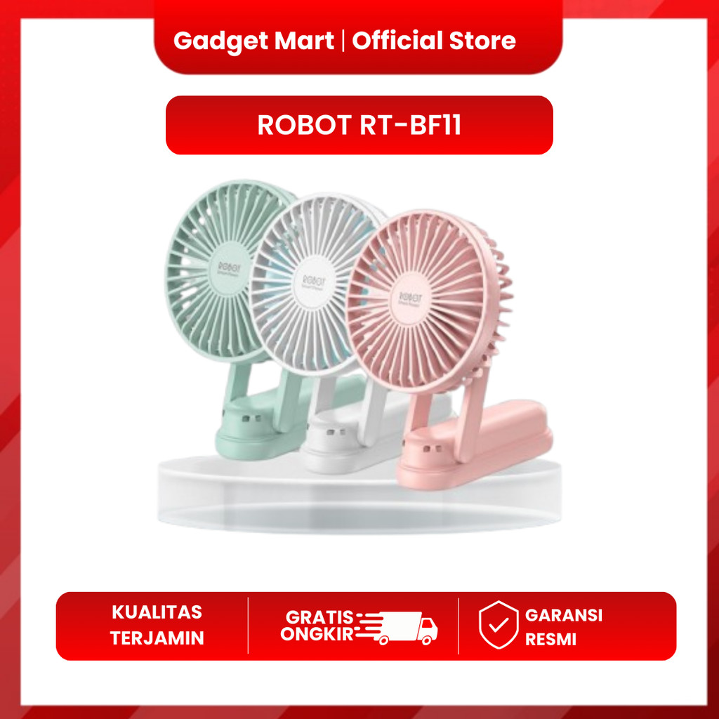 ROBOT| RT-BF11 Kipas Mini 3 in 1 USB 2000mAh
