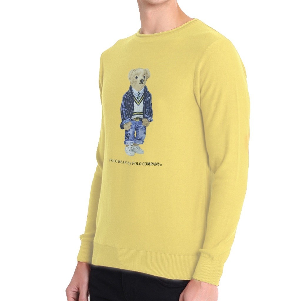 POLO - 7857.27 Sweater Mens Bear - Butter Yellow