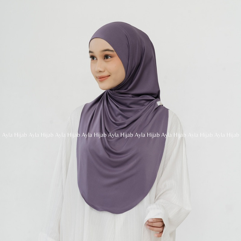 Hijab Instan hijab non pet syar'i Jersey Flora