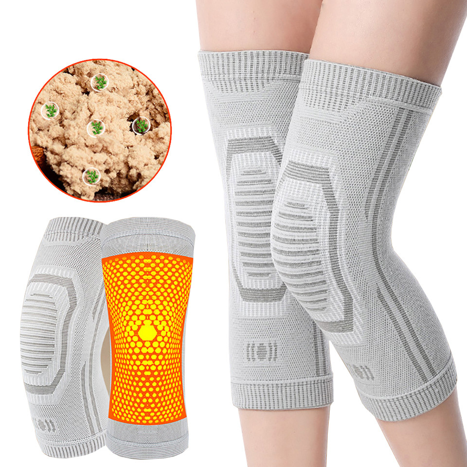 

1Pcs Graphene Self Heating Wormwood Kneepads Knee Brace Warm for Arthritis Joint Pain Relief Injury Recovery Massager Leg Warmer