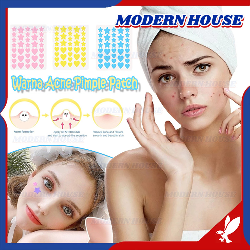 Acne Patch Transparan 36 Pcs / Stiker Jerawat Berwarna-Warni /Plester Jerawat Pagi dan Malam / Pimpl