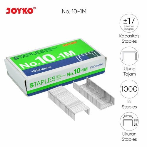 

I* Isi Staples Joyko Kecil No.10 Stapler HD10 / Refill Steples Joyko HD10 / Isi Stapler / Isi Hekter