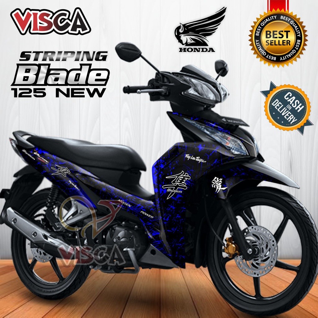 Striping Blade 125 New Stiker Sticker Striping Variasi Lis Honda Blade 125 New