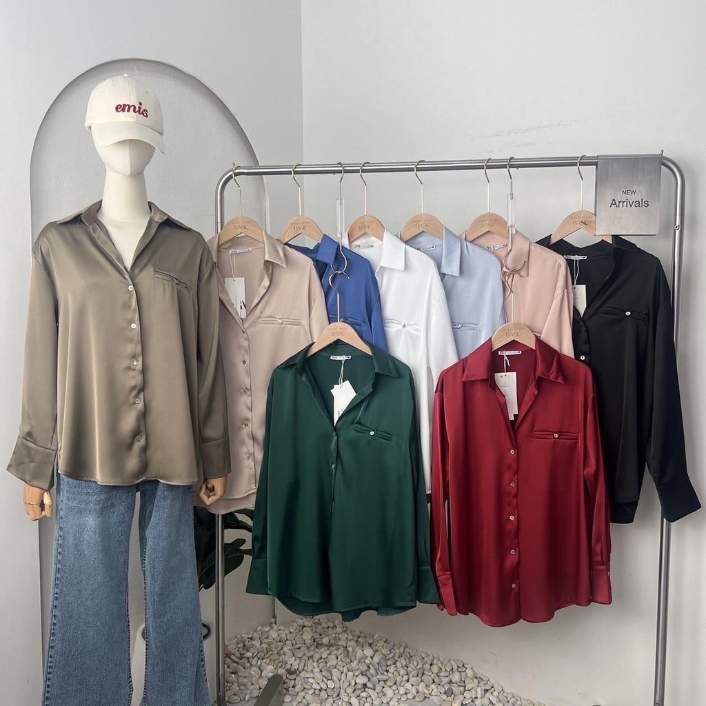 Deveollection - ATASAN KEMEJA SILK ZR  PREMIUM KEMEJA SILK