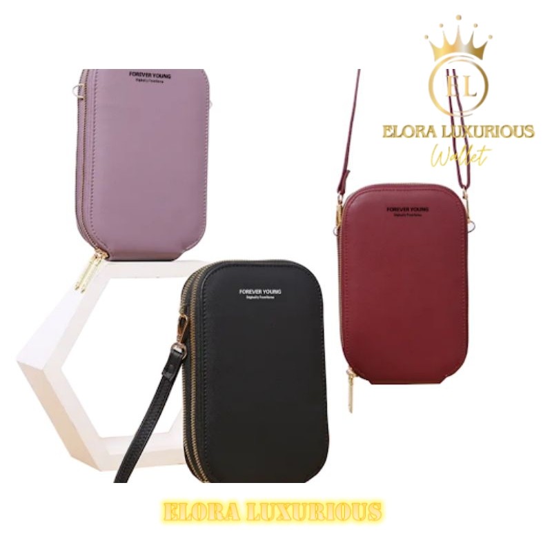Tas Slempang Pinggang Wanita Tas HP Dompet Wanita Multifungsi