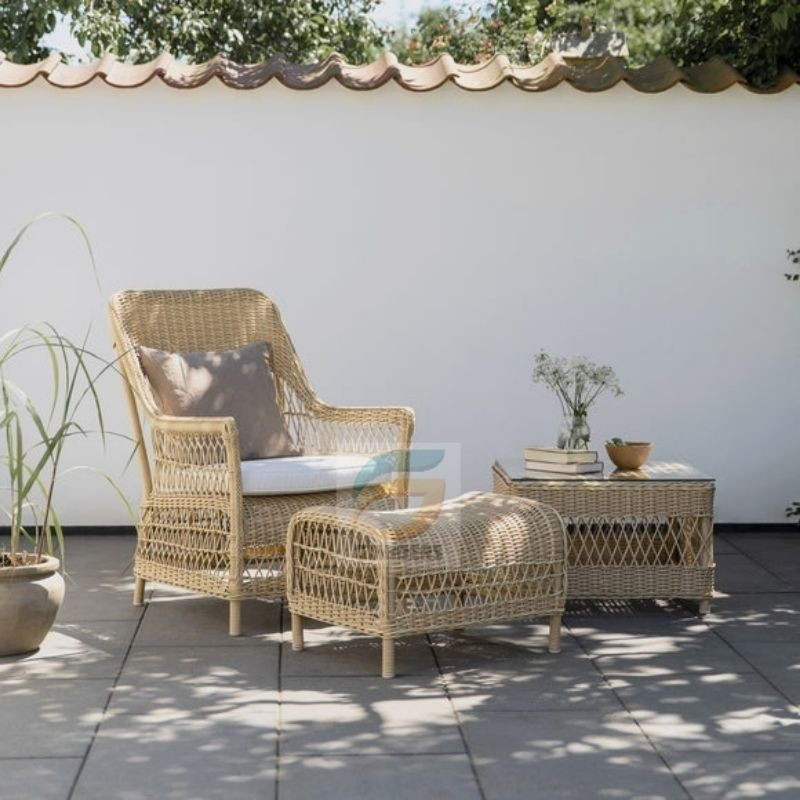 Kursi Santai Rotan Sintetis Lazny, Kursi Malas