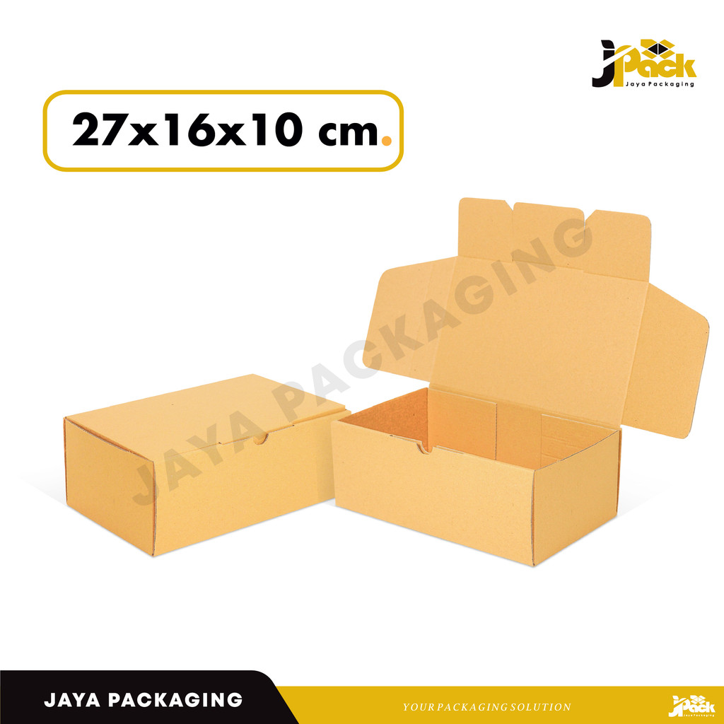 

Box 27x16x10 (BestDought-B) E Flute BoxRoti/Brownis/Kardus/kemasan/packingKarton/Hampers/Tinggi10