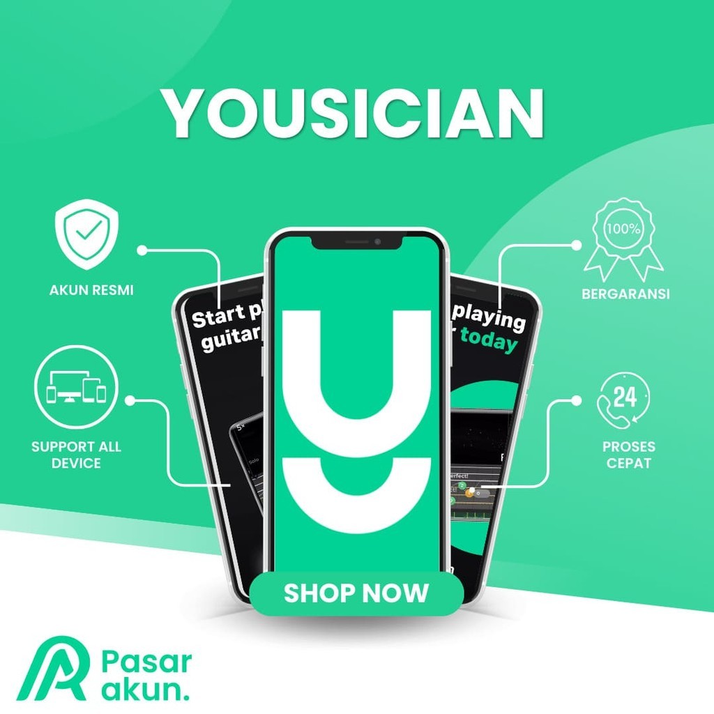 Yousician Premium 1 Tahun Untuk Semua Device Garansi Full (Buka 24 Jam)