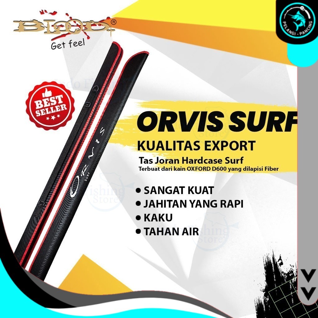 Tas Joran Pancing Blood ORVIS SURF Hardcase Anti Air Waterproof - Pelangi Pancing