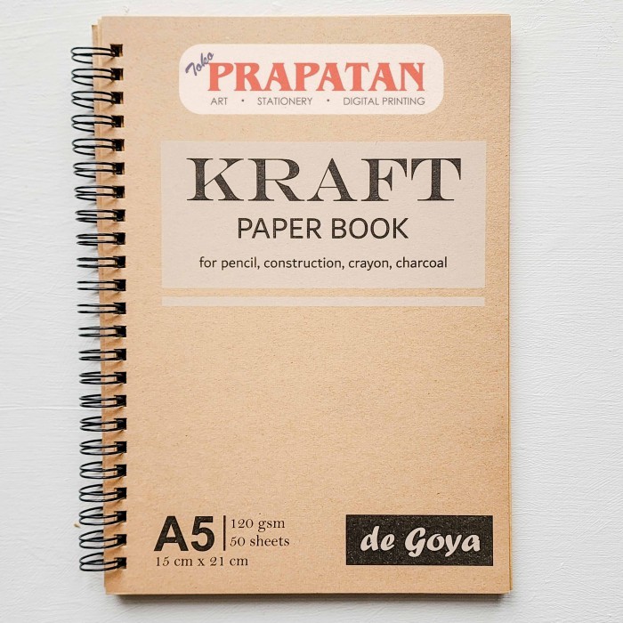 

De Goya Kraft Paper Book Pad | Buku Kraft - KRAFT BOOK A5