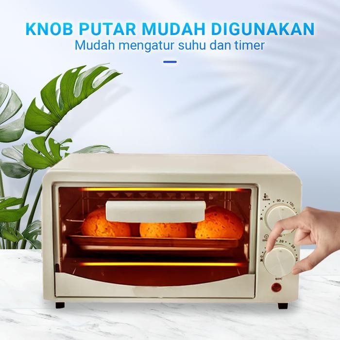 Finito OVEN MINI 12 L - Low Watt 640 Watt Super Cantik Mesin Pemanas Makanan Serbaguna - Pink