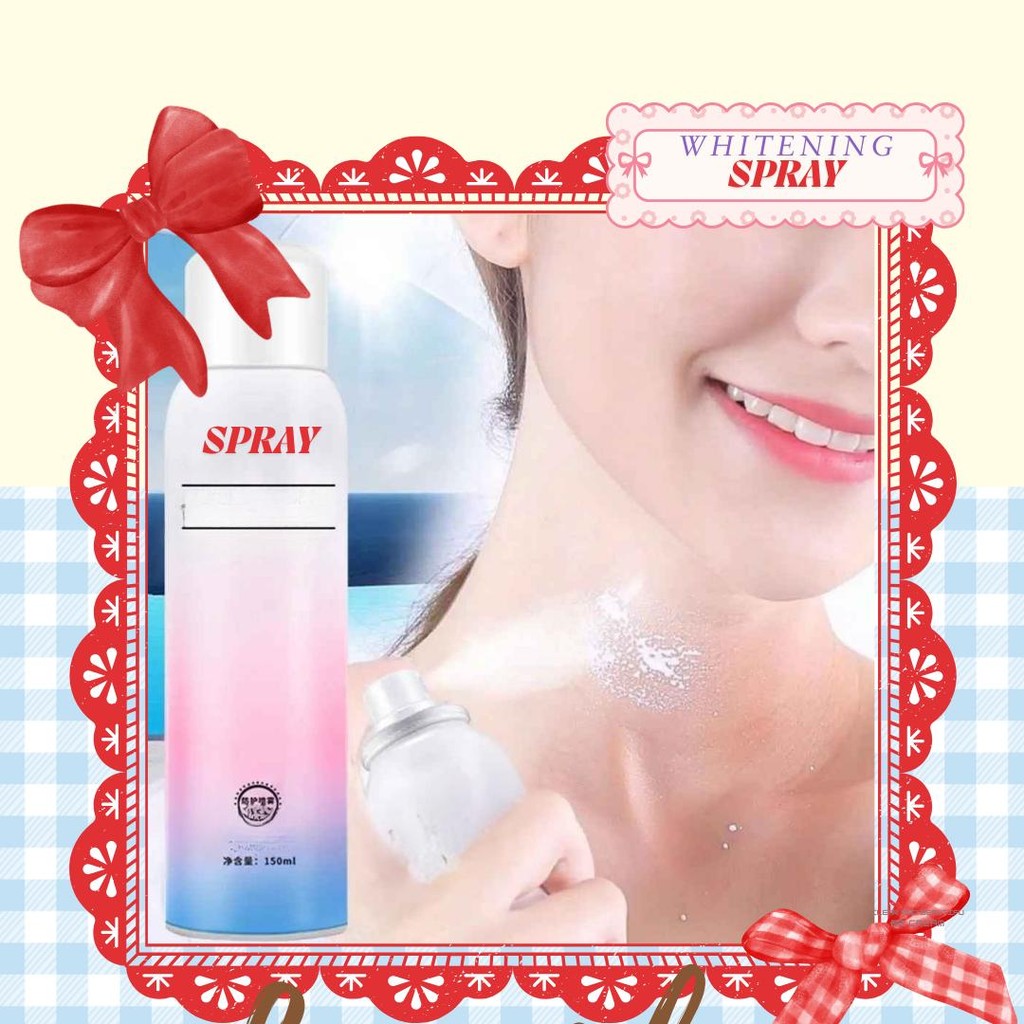 HappyGirl Lifusha Moisturizing Whitening Spray Lotion SunScreen Ampuh Memutihkan Kulit Badan Instan 