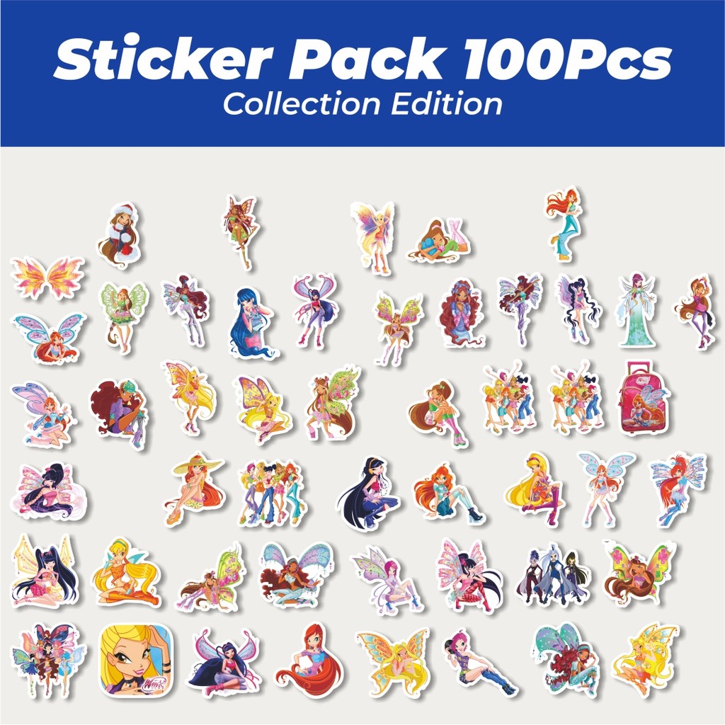 

Hot Stiker Kartun Winx Club Lucu Anti Air Stikers Berperekat Waterproof Sticker Decal Buat Motor Helm Buku Journal Koper Casing HP Laptop Botol Minum