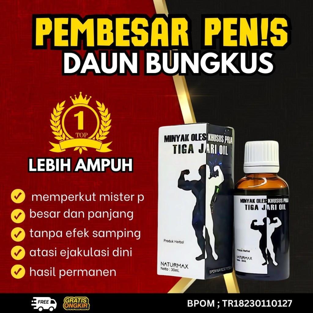 DAUN BUNGKUS MINYAK TIGAJARI BPOM AMPUH MINYAK PAPUA