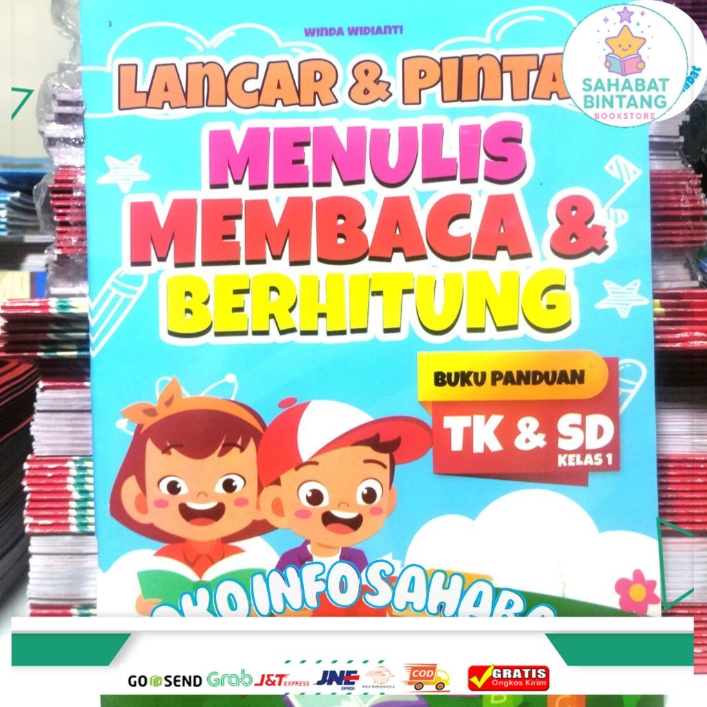 Buku Anak Lancar & Pintar Menulis Membaca dan Berhitung Untuk TK dan SD kelas 1