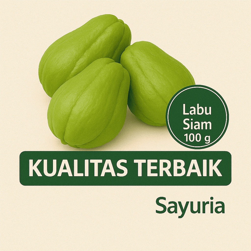 

Sayuria – Labu Siam Segar 450gr | Tekstur Lembut, Cocok untuk Sayur Lodeh & Rebusan