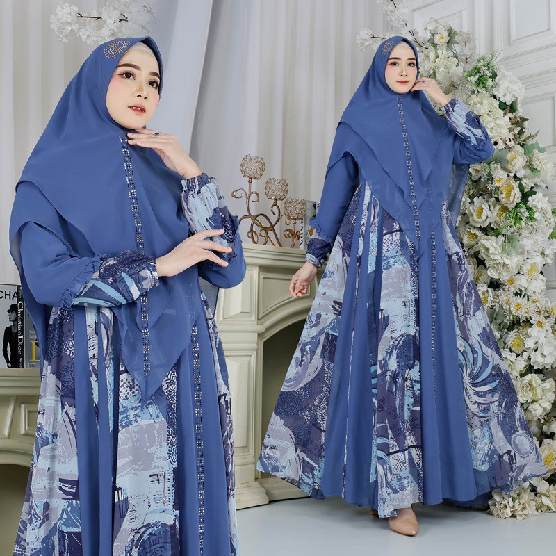 Termurah Syaqila syari mewah syari original cantik bahan adem syari kekinian